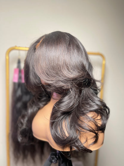 This Blow Out Unit is the perfect choice for an effortless hair experience. It includes a custom-sized wig cap and 3 bundles of raw hair, comes pre-styled and ready to wear. With an easy-to-apply design and simple maintenance, this Blow Out Unit guarantees a flawless look every time.