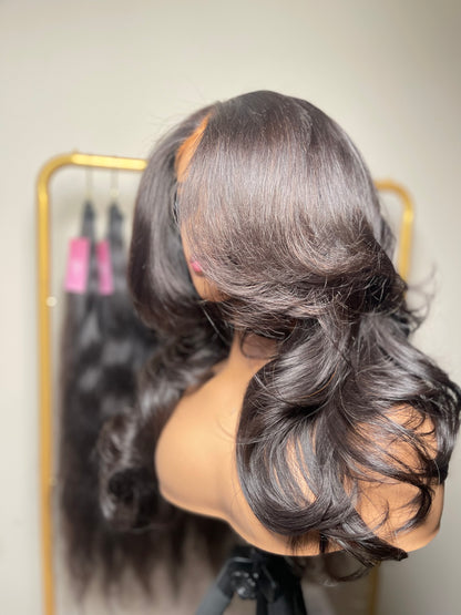 This Blow Out Unit is the perfect choice for an effortless hair experience. It includes a custom-sized wig cap and 3 bundles of raw hair, comes pre-styled and ready to wear. With an easy-to-apply design and simple maintenance, this Blow Out Unit guarantees a flawless look every time.